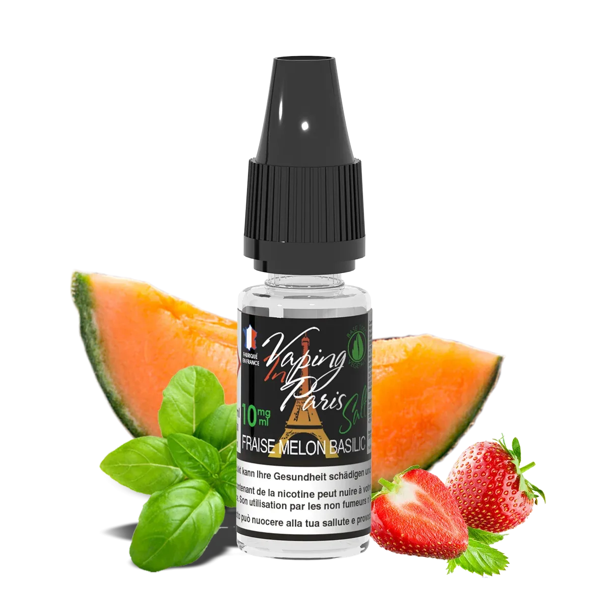 VIP Vaping in Paris – Fraise Melon Basilic Salt Nicotine E-Liquid