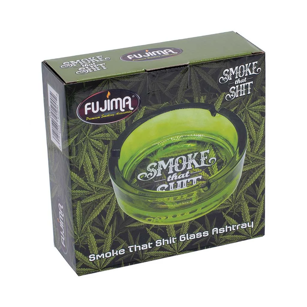 Green Smoke That Shit Glass Ashtray - Image 2