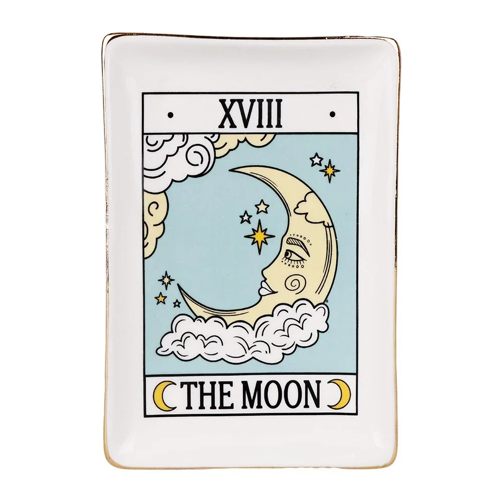Tarot Card Ceramic Trinket Dish | 6.6"x4.5" - Image 2