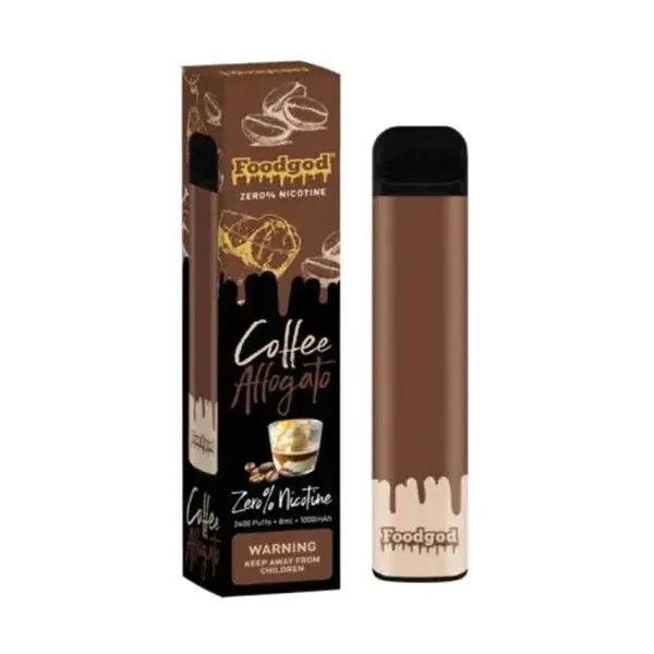 Foodgod Zero Nicotine Disposable 2400 Puffs 0% Nicotine Free - Coffee Affogato