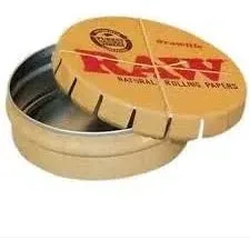 RAW Natural Rolling Papers - Metal Pop Up Storage Tin - Image 2