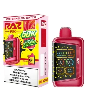 RAZ RX50000 50K Puffs Disposable Vape 50000 - Watermelon Batch - Batch Edition