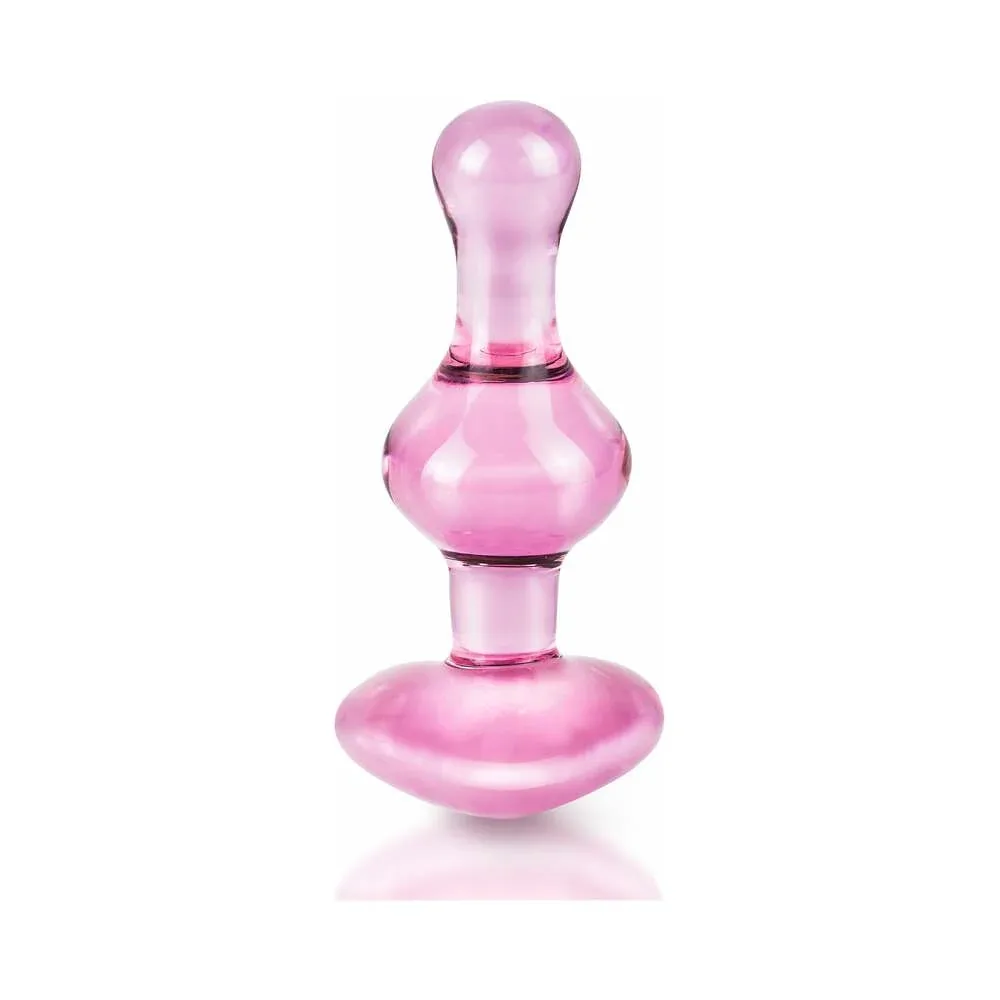 Icicles No. 75 Beaded Glass Massager With Heart-Shaped Base Pink - Image 2