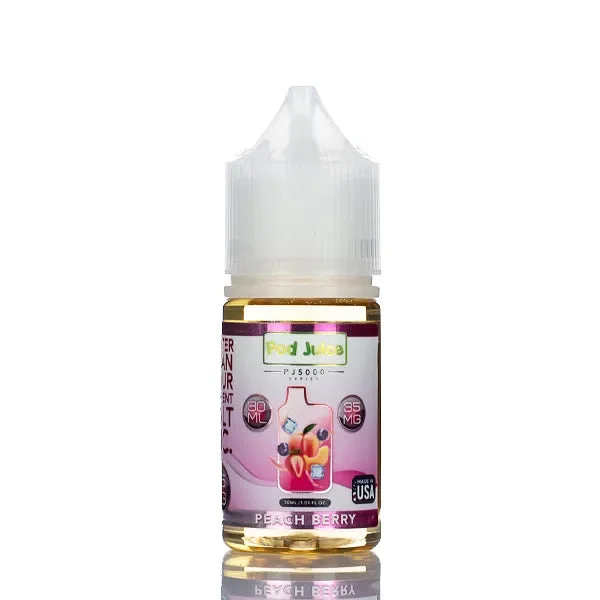 Pod Juice Salt PJ5000 Peach Berry 30ml - Image 2