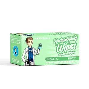 Dr. Buzzkill's Reclaim Relief Wipes - All Natural Ethanol Alcohol 50 Count