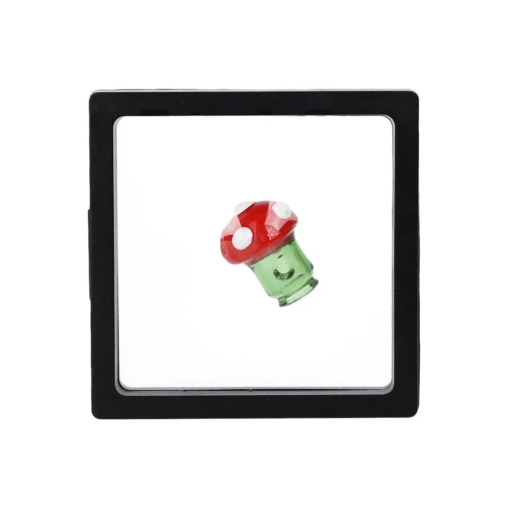 Pulsar Mushroom Glass Mouthpiece Attachment for Puffco Pivot w/ Display Stand - Colors Vary - Image 2