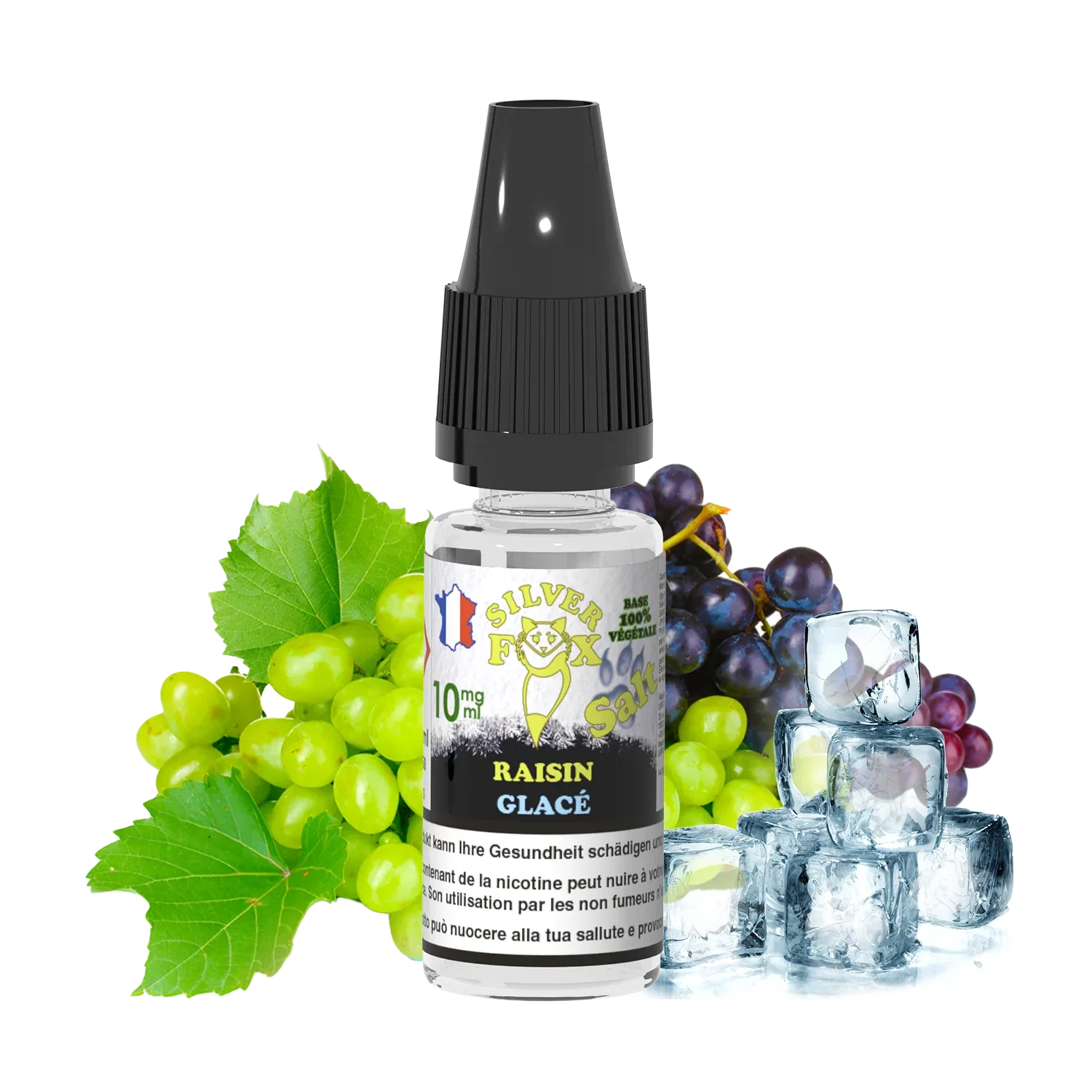 Grape ICE Silver Fox 10ml nicotine salt e-liquid