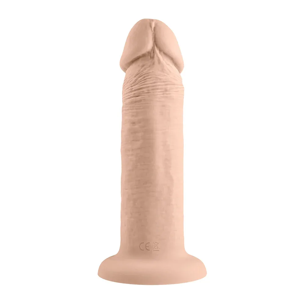 Evolved Rechargeable Vibrating 6 in. Silicone Dildo Light - Image 2