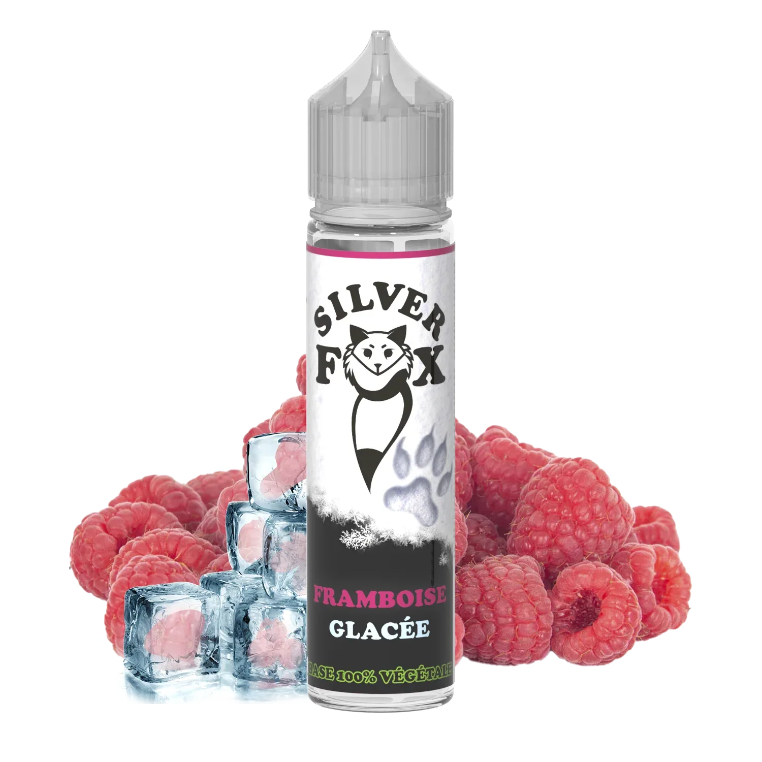 Raspberry ice Silver Fox 50ml shake and vape e-liquid