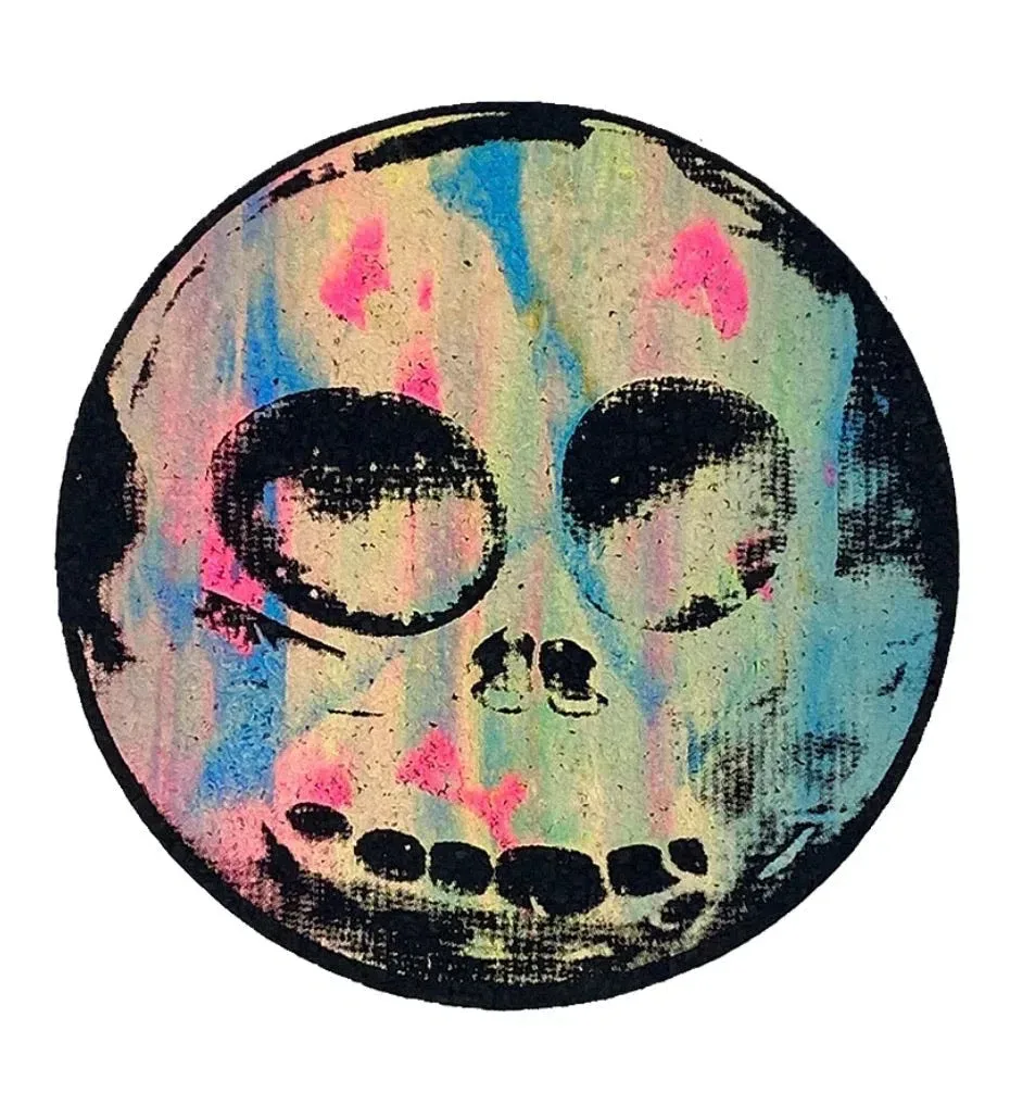 Bob Snodgrass 8" circle w/ tie dye print