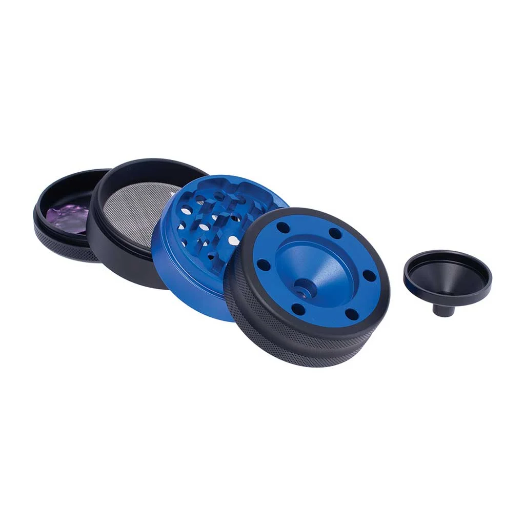Aluminium Grinder W/ Cone Holder & Funnel - Image 2