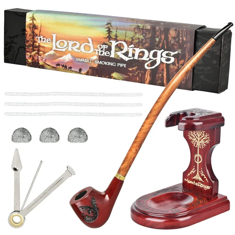 Pulsar Shire Pipes x LoTR SMAUG Pipe & MIDDLE-EARTH Pipe Stand Bundle - 11.5" - Image 2