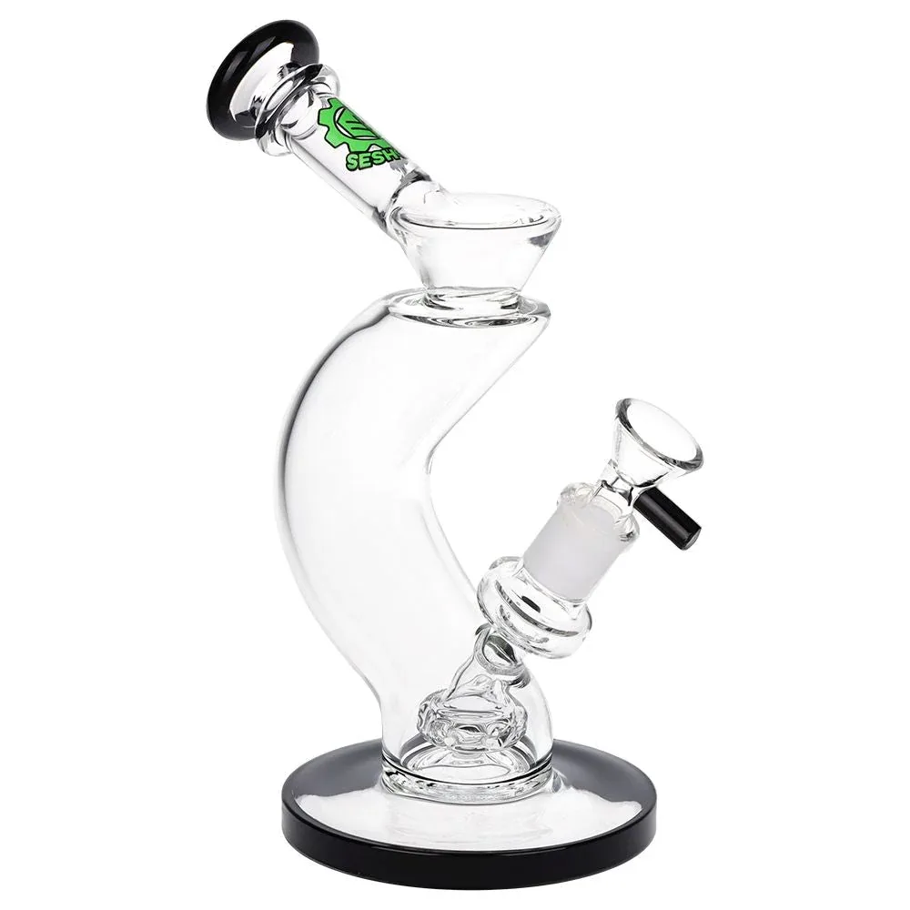 SeshGear Hip Check Curved Glass Water Pipe | 7.75" | 14mm F - Image 2