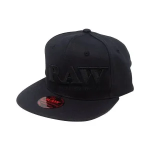 RAW Black on Black Flex-Fit Hat