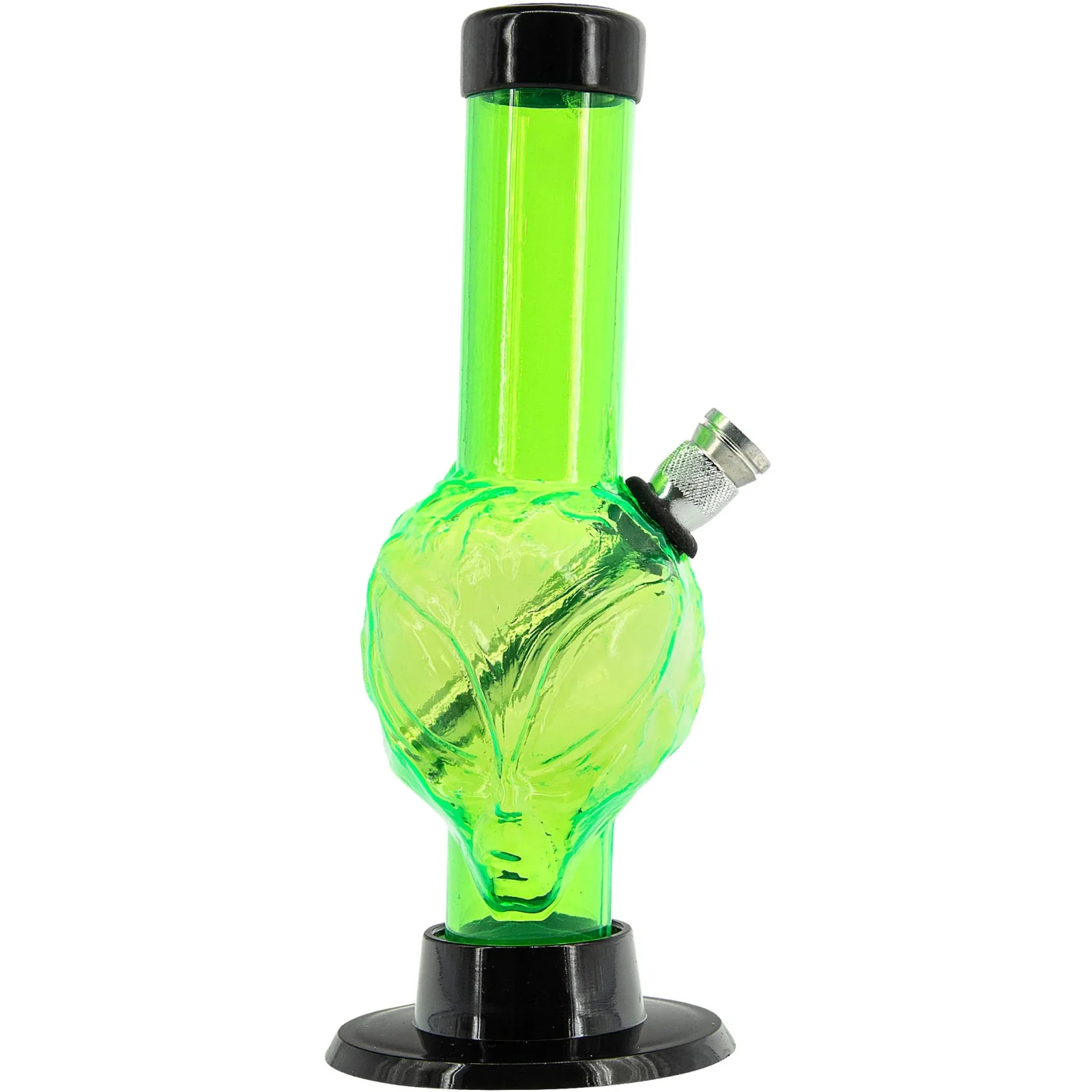 Mini Skull Acrylic Bong - 6" Tall - Multiple Colors - Image 2