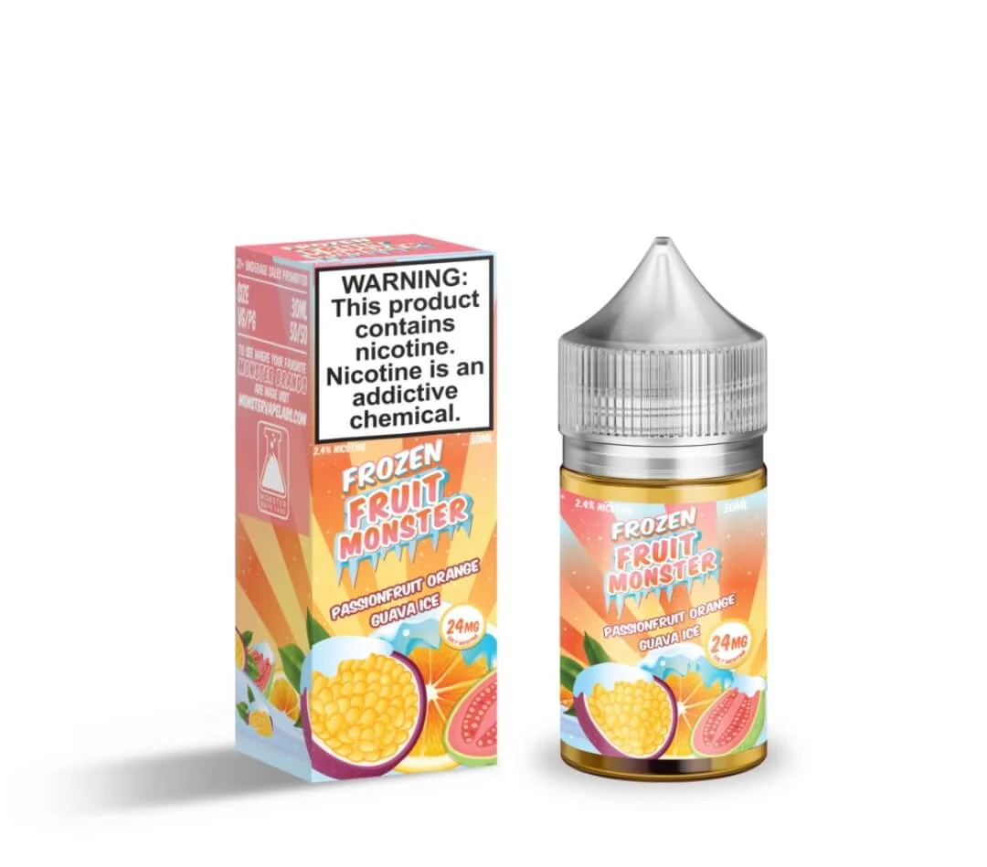Frozen Fruit Monster Salt Passionfruit Orange Guava eJuice