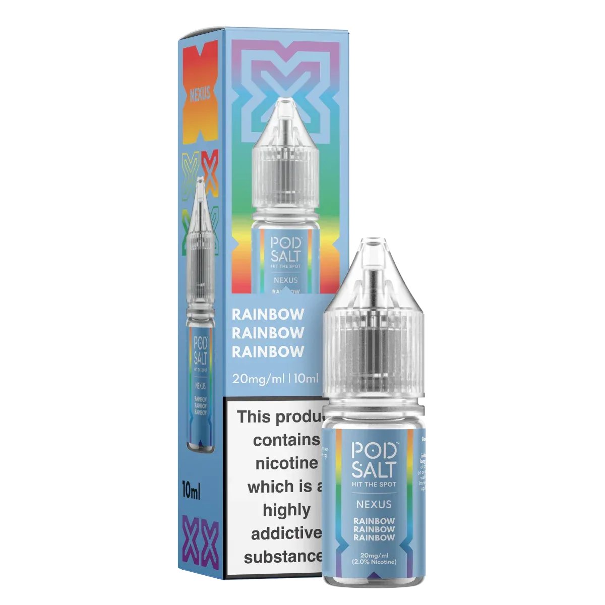 !!! Rainbow Pod Salt Nexus 10ml nicotine salt e-liquid !!!