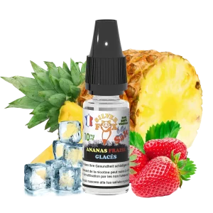 PINEAPPLE STRAWBERRY ICE Silver Fox 10ml nicotine salt e-liquid