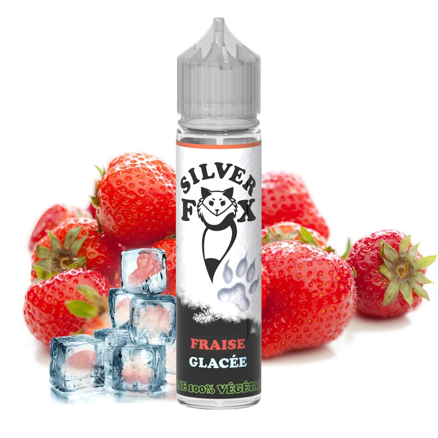 Strawberry ice Silver Fox 50ml shake and vape e-liquid