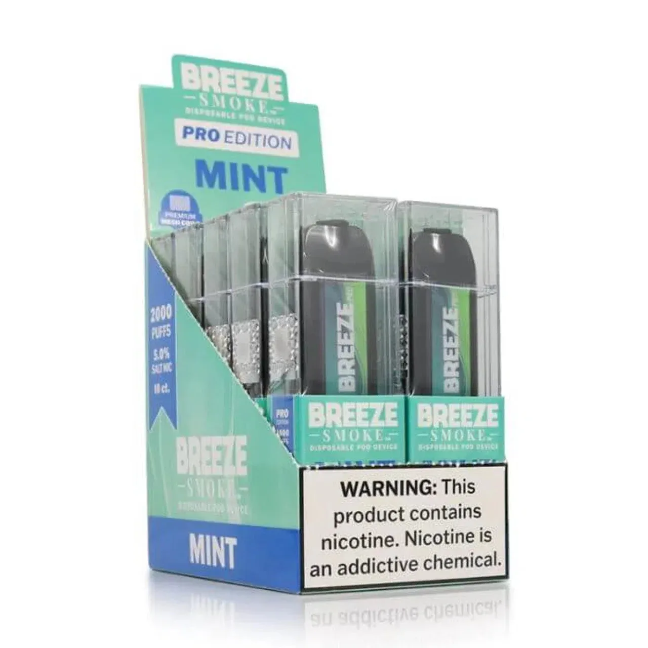 Breeze Pro 2000 Puff Nicotine Disposable - Full Box - Image 2