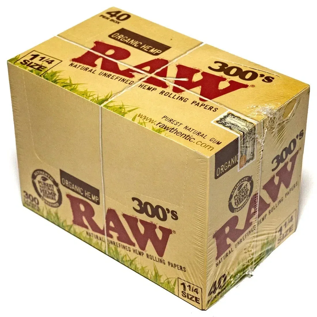 RAW 1 1/4 Classic 300's Rolling Papers - 40pk Box