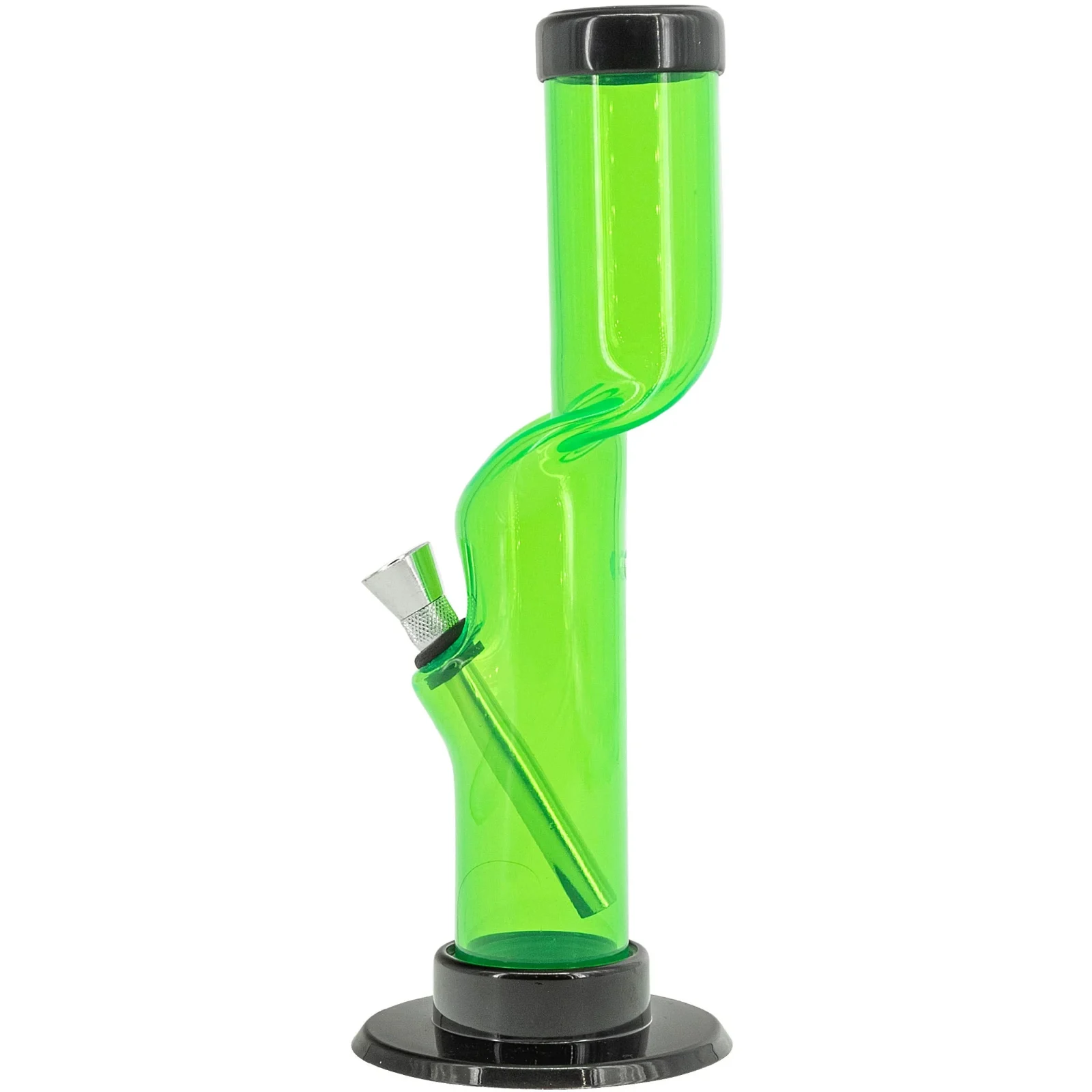 Acrylic Kink Neck Bong 9-12" Acrylic Kink Neck Bong - Multiple Colors - Image 2