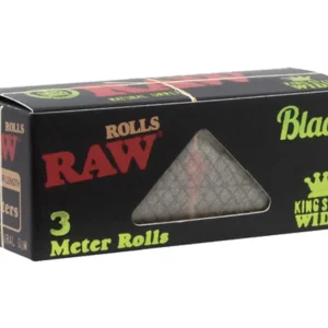 Raw Black Organic Hemp Rolls King Size Wide (3 Meter Rolls)