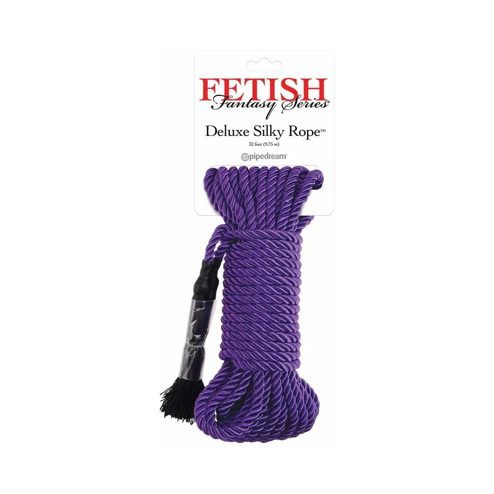 Fetish Fantasy Series Deluxe Silk Rope 9.75 m / 32 ft. Purple