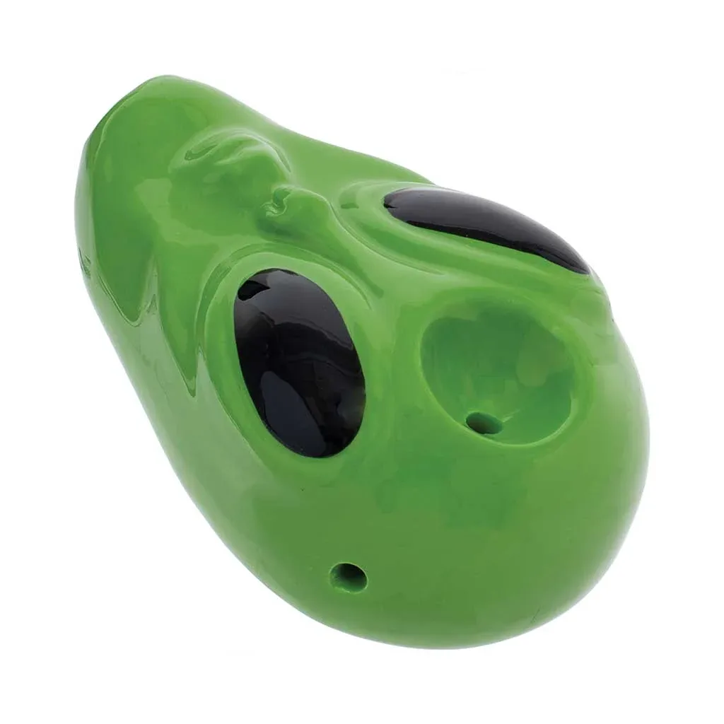 Green Alien Ceramic Pipe - Image 2