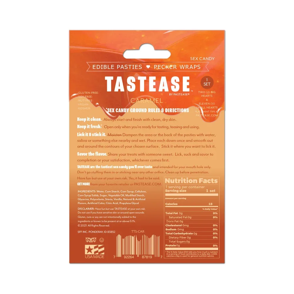 Tastease by Pastease Caramel Candy Edible Pasties & Pecker Wraps - Image 2
