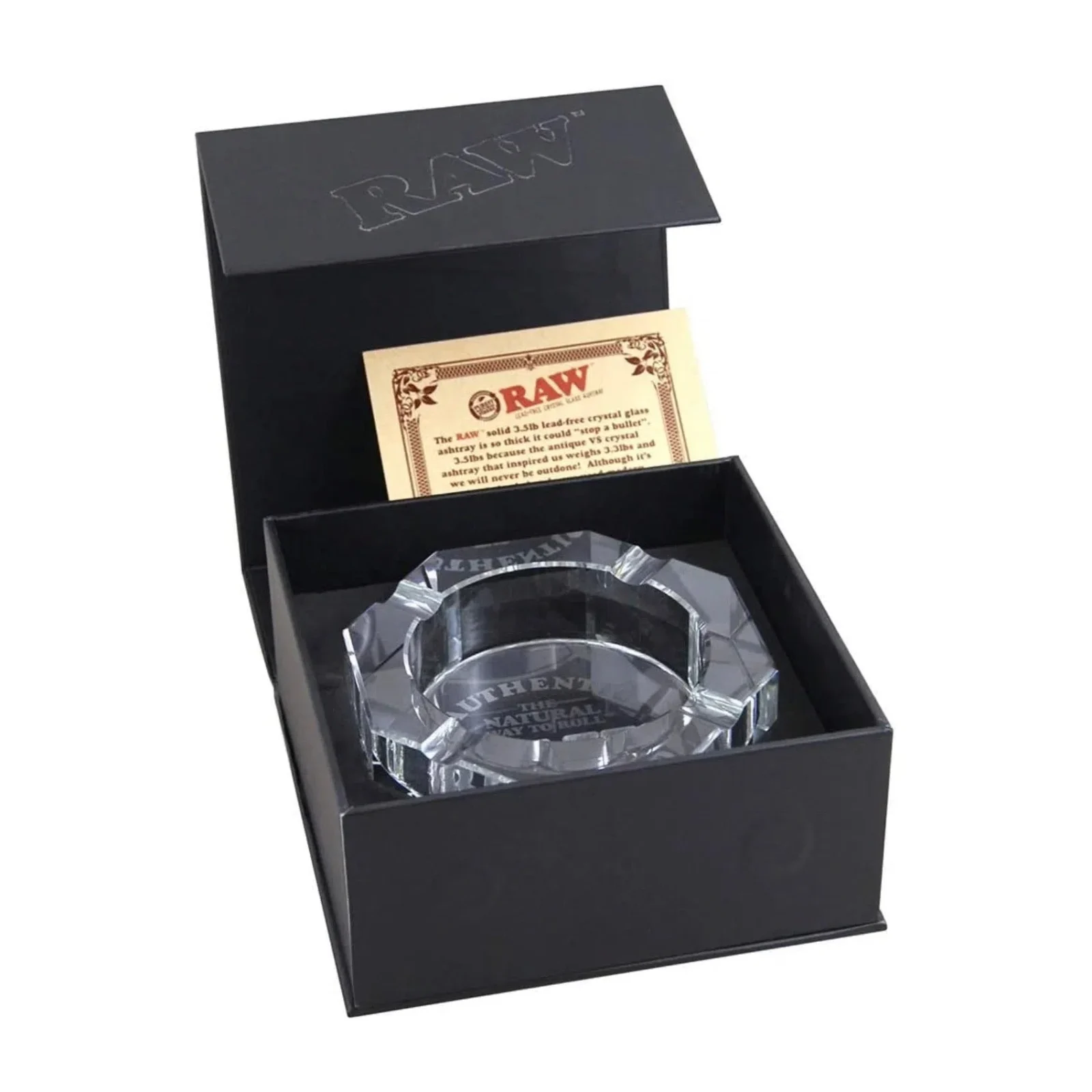 RAW Crystal Glass Ashtray