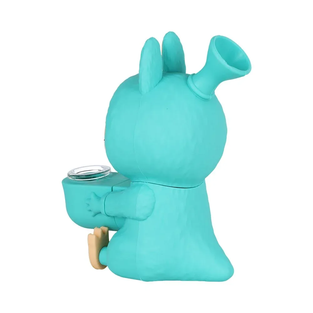 4CT BUNDLE - Funny Animal Silicone Water Pipe - 5.5" / Assorted Colors - Image 2