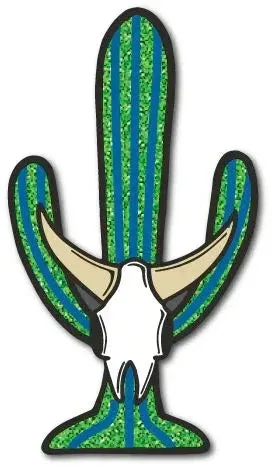DARBY SAGUARO CACTUS WITH COW SKULL HAT PIN