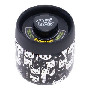 Fujima Dank Tank Vacuum Glass Jar - 4.2" / Black & White Cats