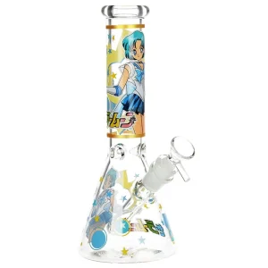 Sailor Mercury Version 2 Beaker Glass Water Pipe - 10" / 14mm F