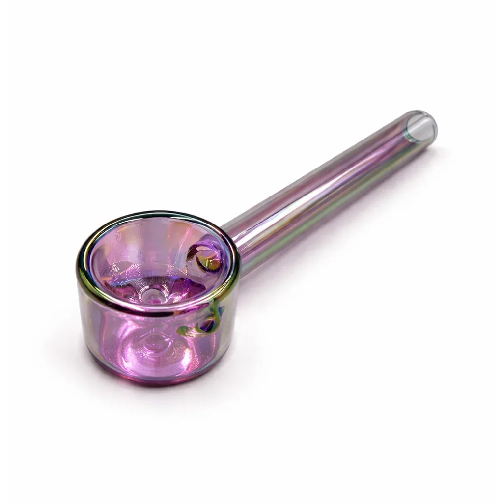 Straight Tube Plated Glass Hand Pipe - Image 2