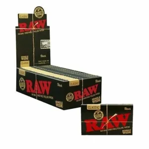 RAW Classic Black Rolling Papers Single Wide - 25pk Box