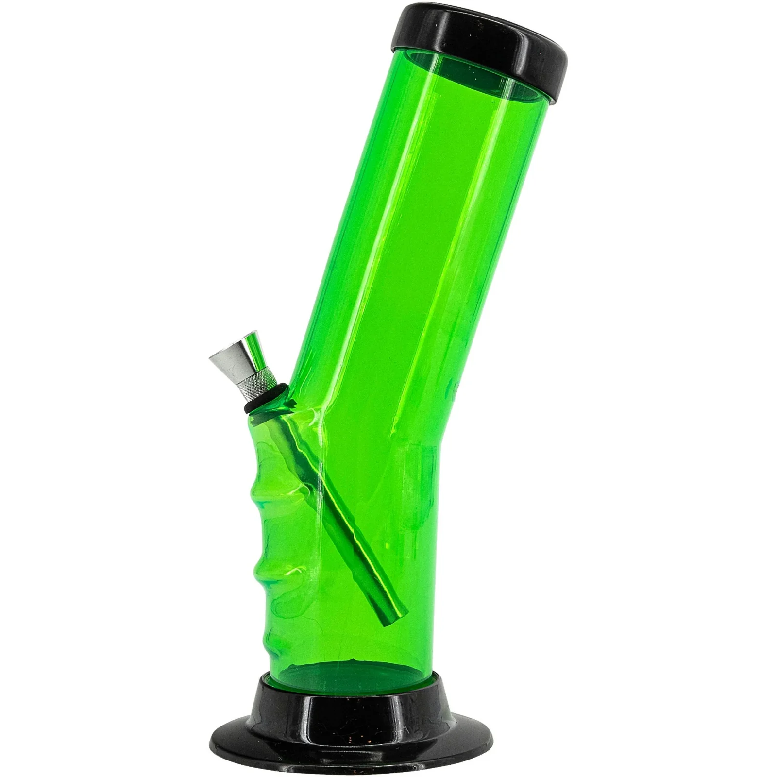 Acrylic Bent Neck Bong 9-12" - Multiple Colors - Image 2