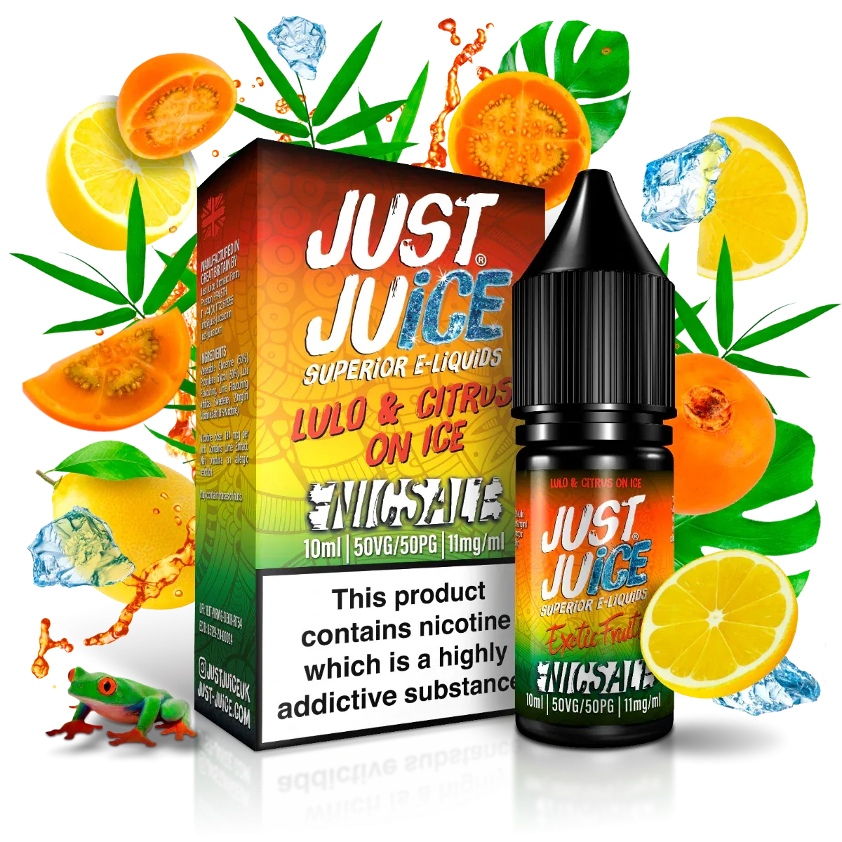 Lulo & Citrus on Ice Just Juice 10ml nicotine salt e-liquid