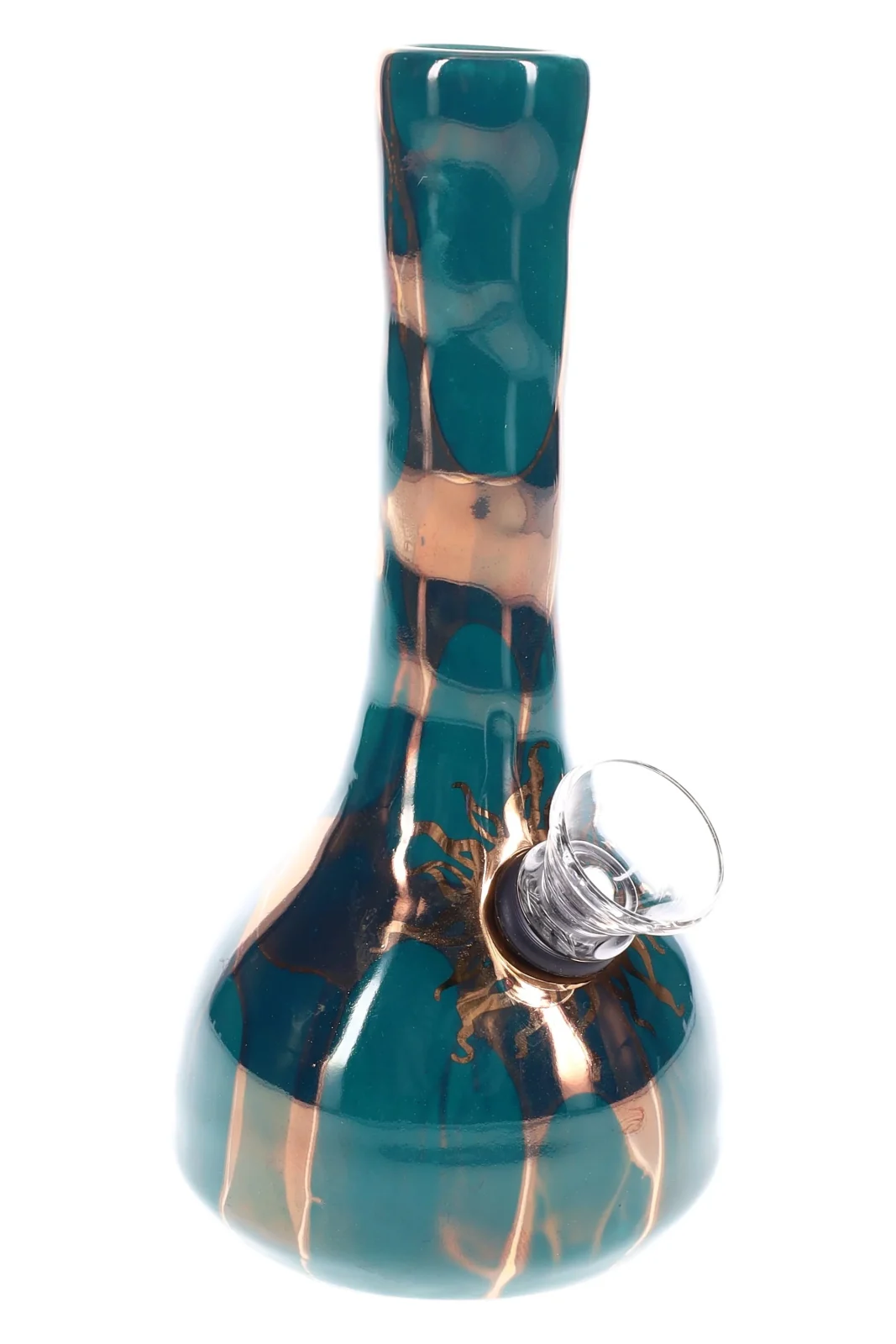 Ancient Creations Ceramics Mini Ceramic Water Pipe – 5″ – US-Made - Image 2