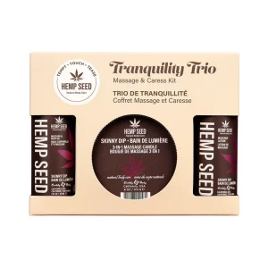 Earthly Body Hemp Seed Massage in a Box Gift Set Skinny Dip