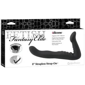 Fetish Fantasy Elite 8 in. Silicone Strapless Strap-On Black