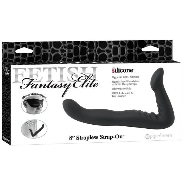 Fetish Fantasy Elite 8 in. Silicone Strapless Strap-On Black
