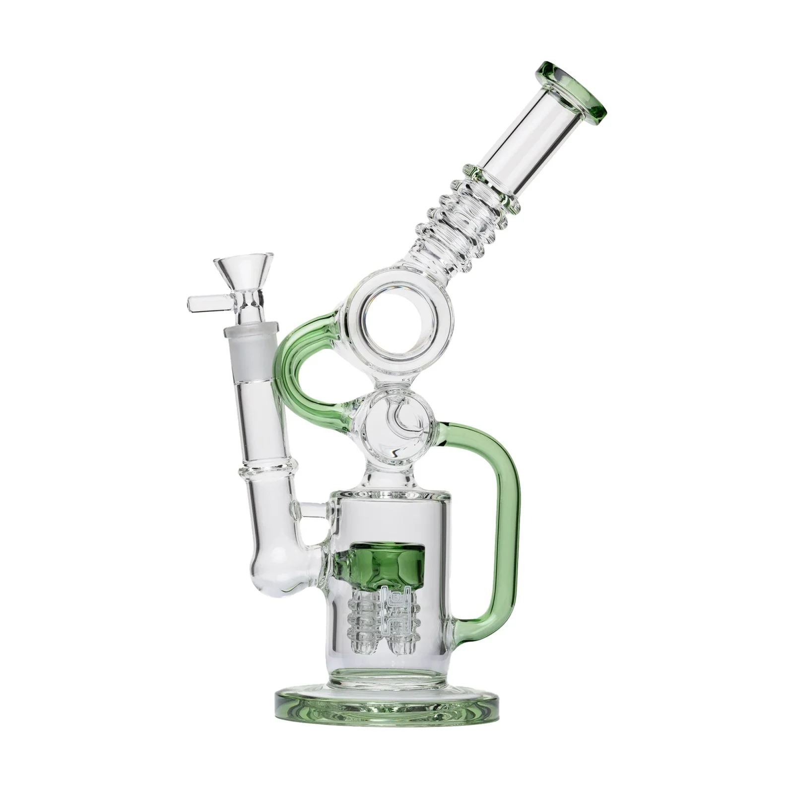 Human Grade Raygun Glass Water Pipe Percolator