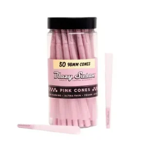 Blazy Susan Pink Pre Rolled 98mm Cones (50ct)