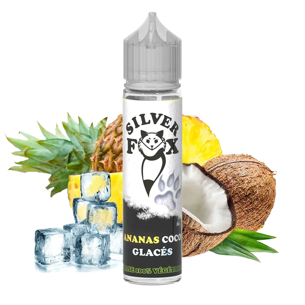 Pineapple Coconut ice Silver Fox 50ml shake and vape e-liquid
