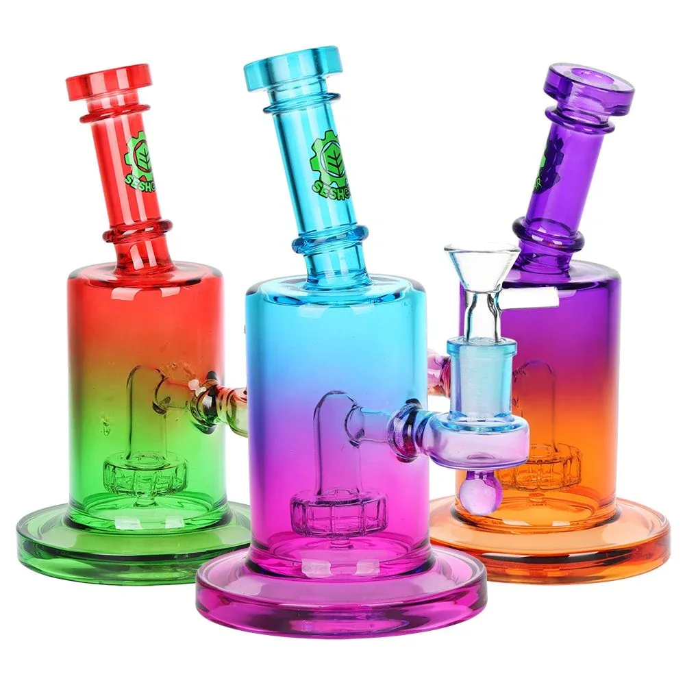SeshGear Ombre Glass Water Pipe | 7.5" | 14mm F