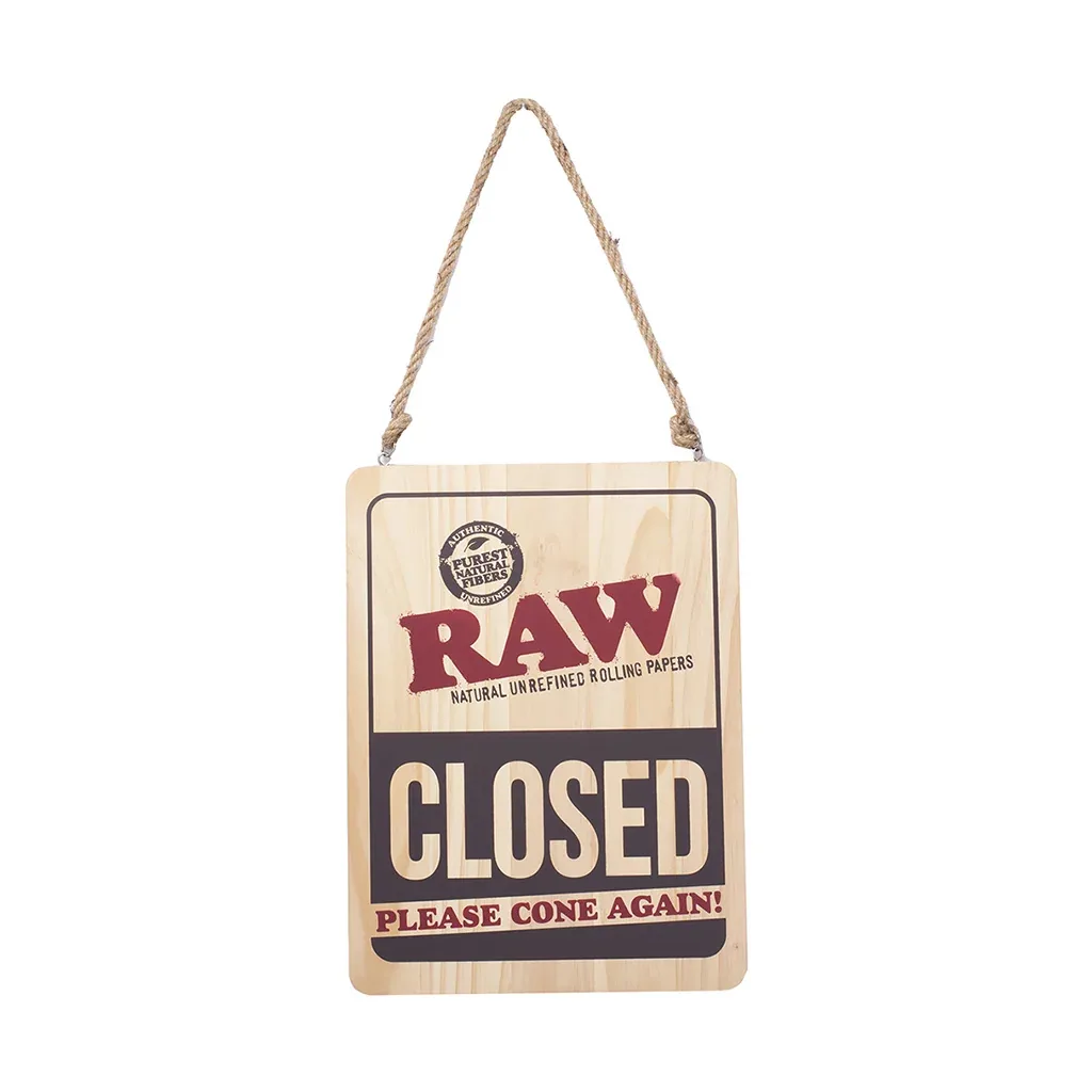 RAW Large Wooden Sign 12"X16" - Image 2