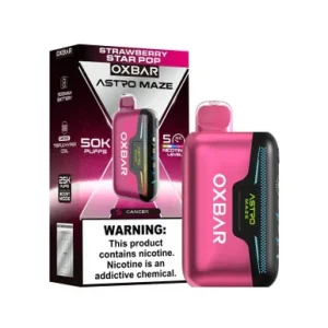 Oxbar Astro Maze Vape 50K Strawberry Star Pop