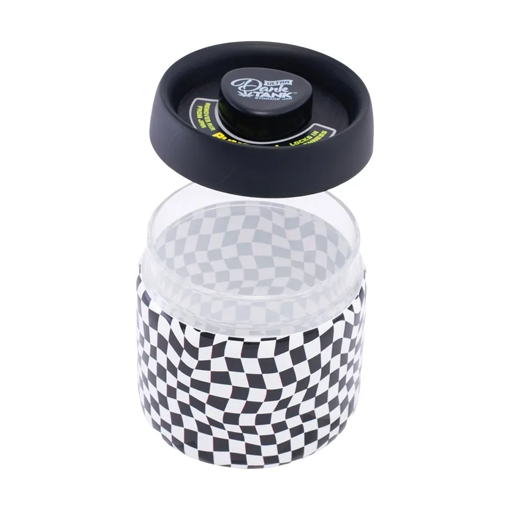 Fujima Dank Tank Vacuum Glass Jar - 4.2" / Checkerboard - Image 2
